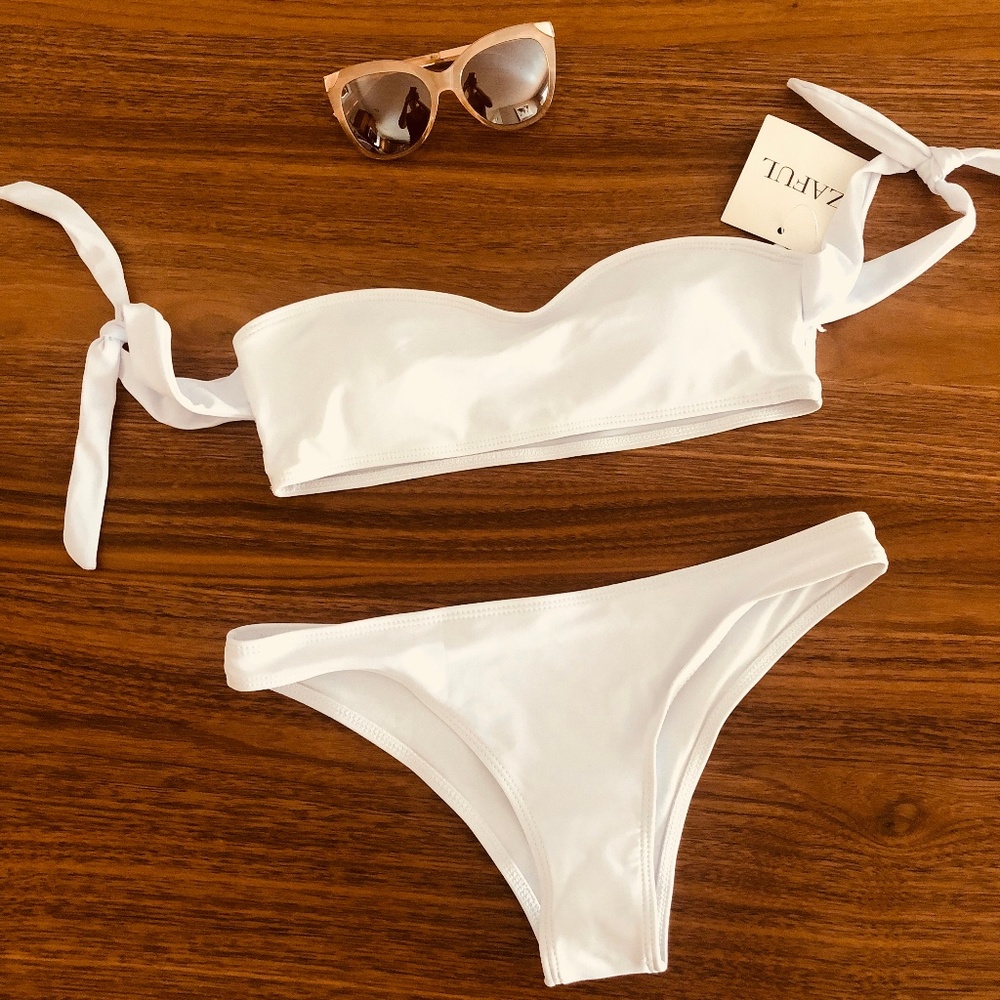 White Off-Shoulder Bikini NWT